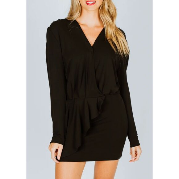 NWT IRO Paris Jersey Wrap Mini Dress - Picture 3 of 14